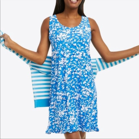 Draper James intimates and sleepwear ruffle nightgown s/m NWT - Picture 2 of 4